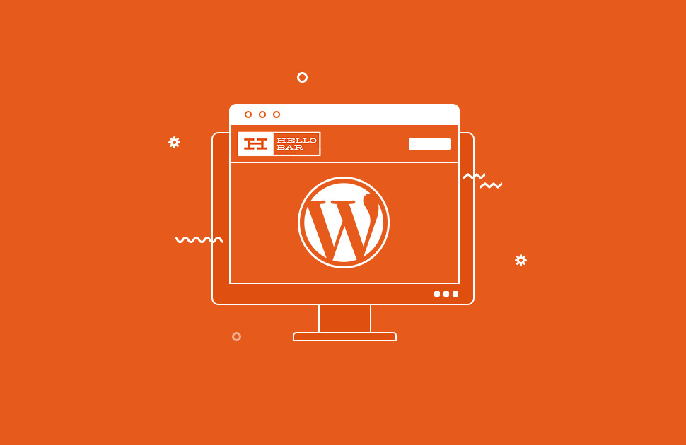 WordPress and Hellobar logo