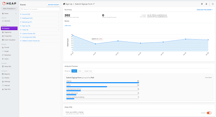 heap Conversion Tracking