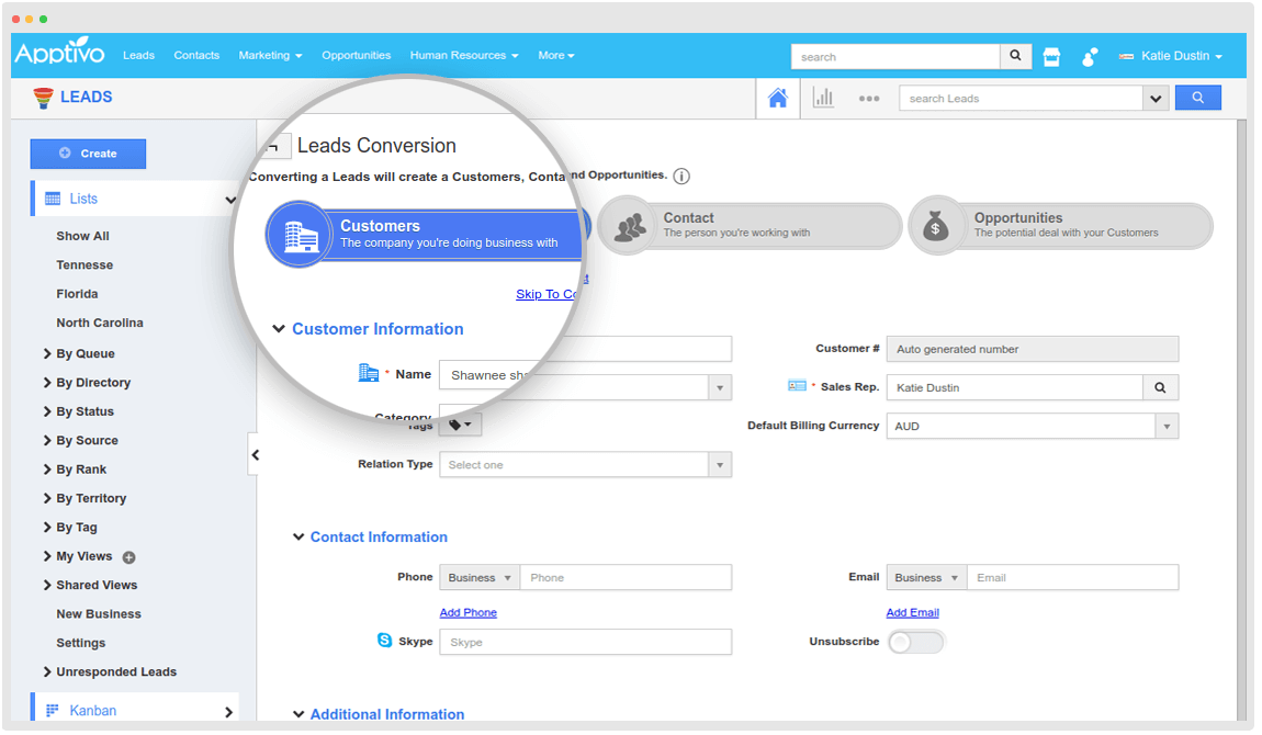 Apptivo CRM