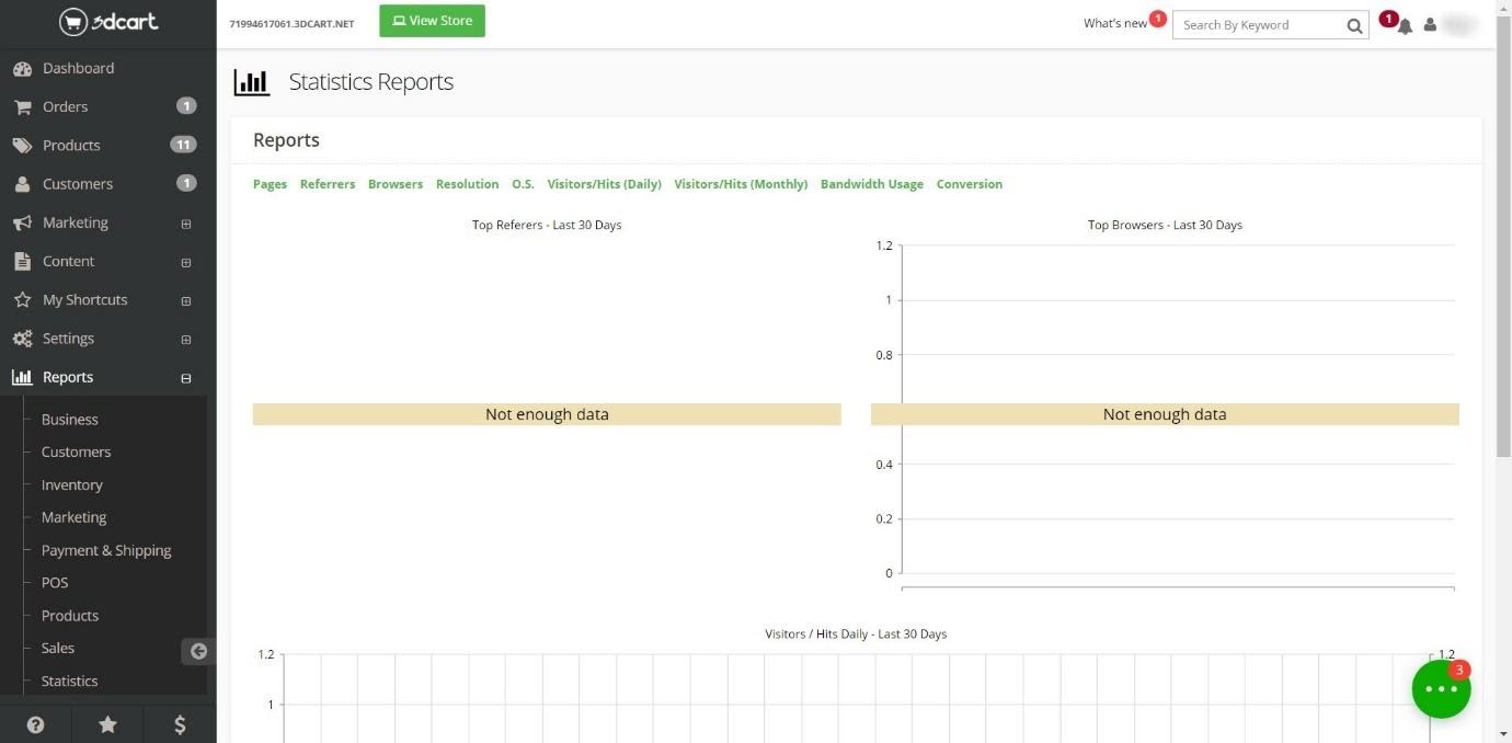 Rapport de statistiques 3dcart