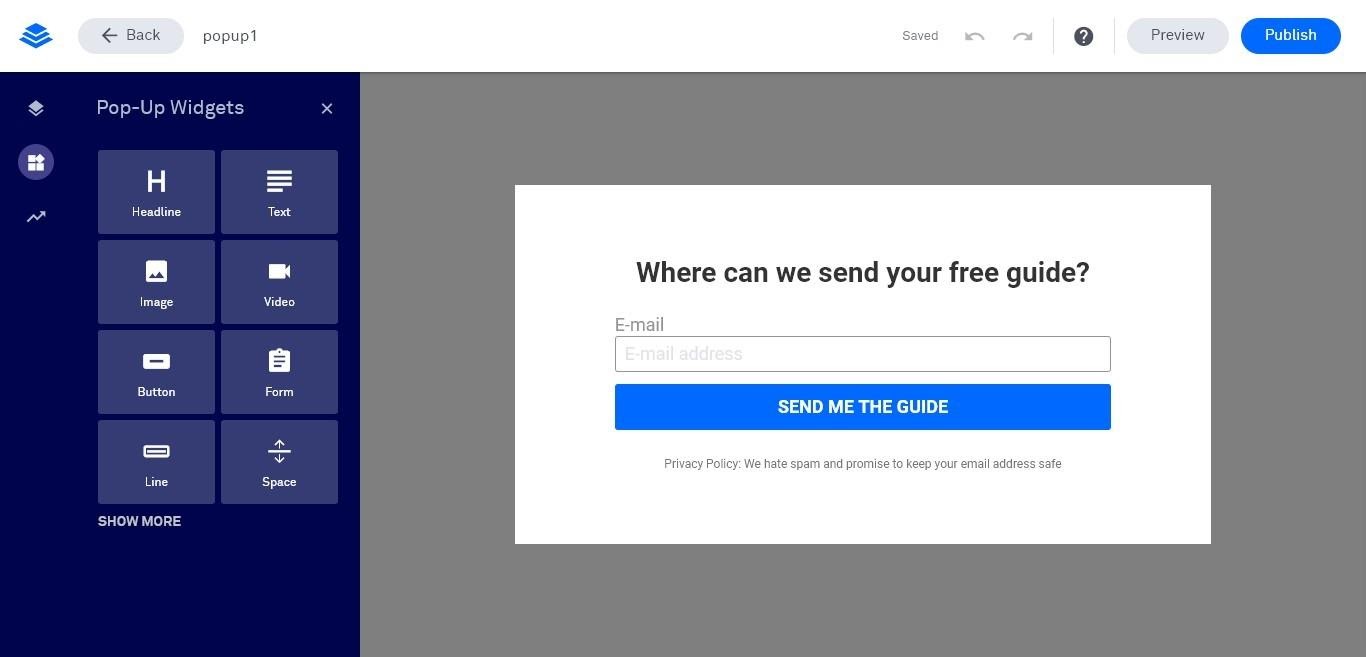 Leadpages Pop-up-Widgets