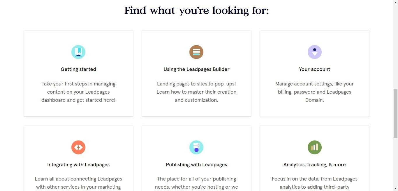 leadpages knowledge base