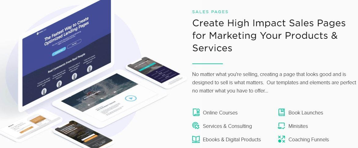 create sales pages with optimizepress and samcart