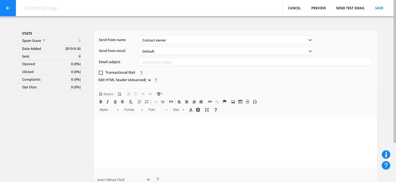 Ontraport Raw HTML-E-Mail-Editor 