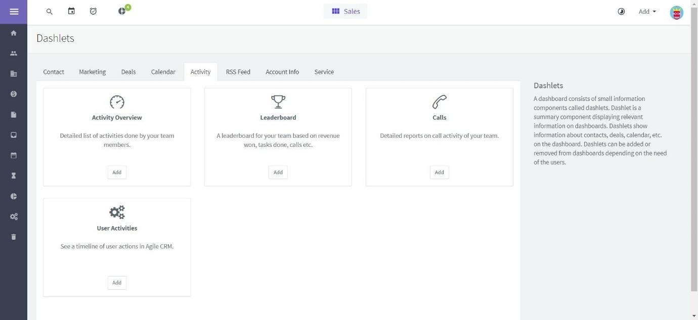 Agiles CRM Dashboard