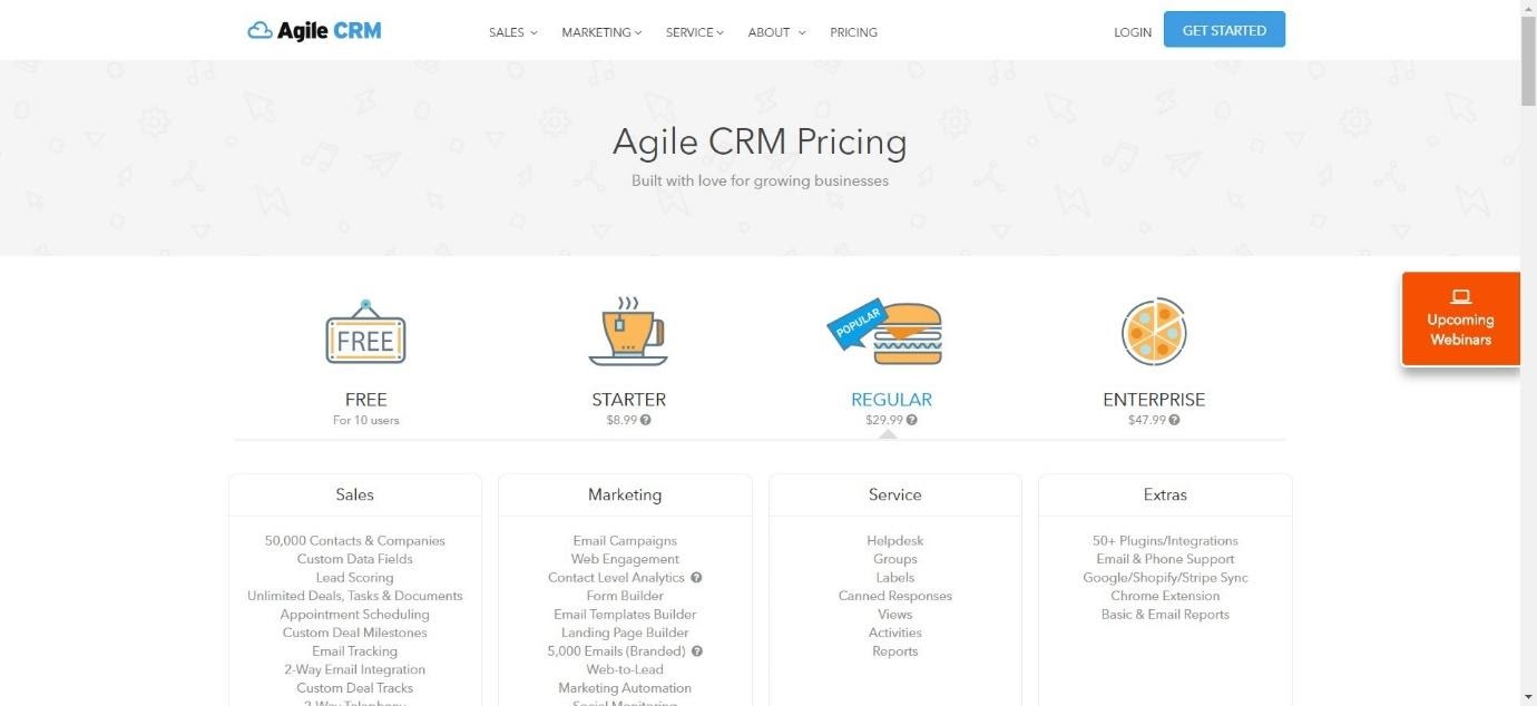 Precios de Agile CRM