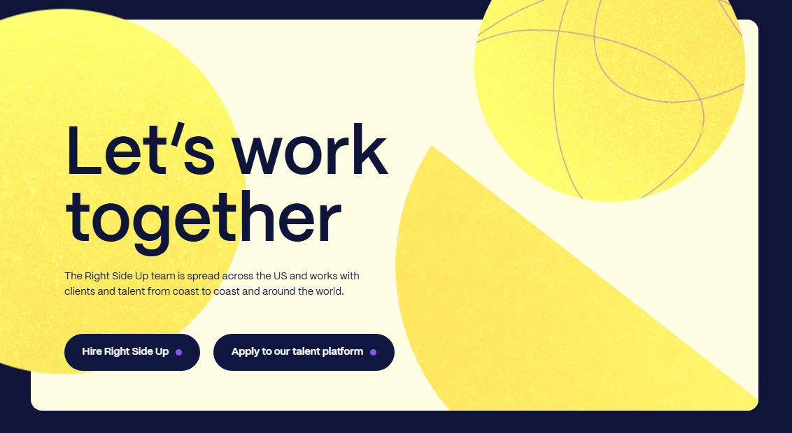 right side up website